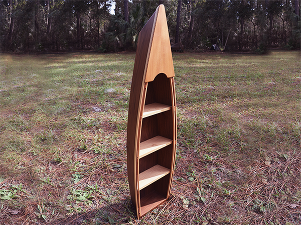 Walnut Canoe Shelf